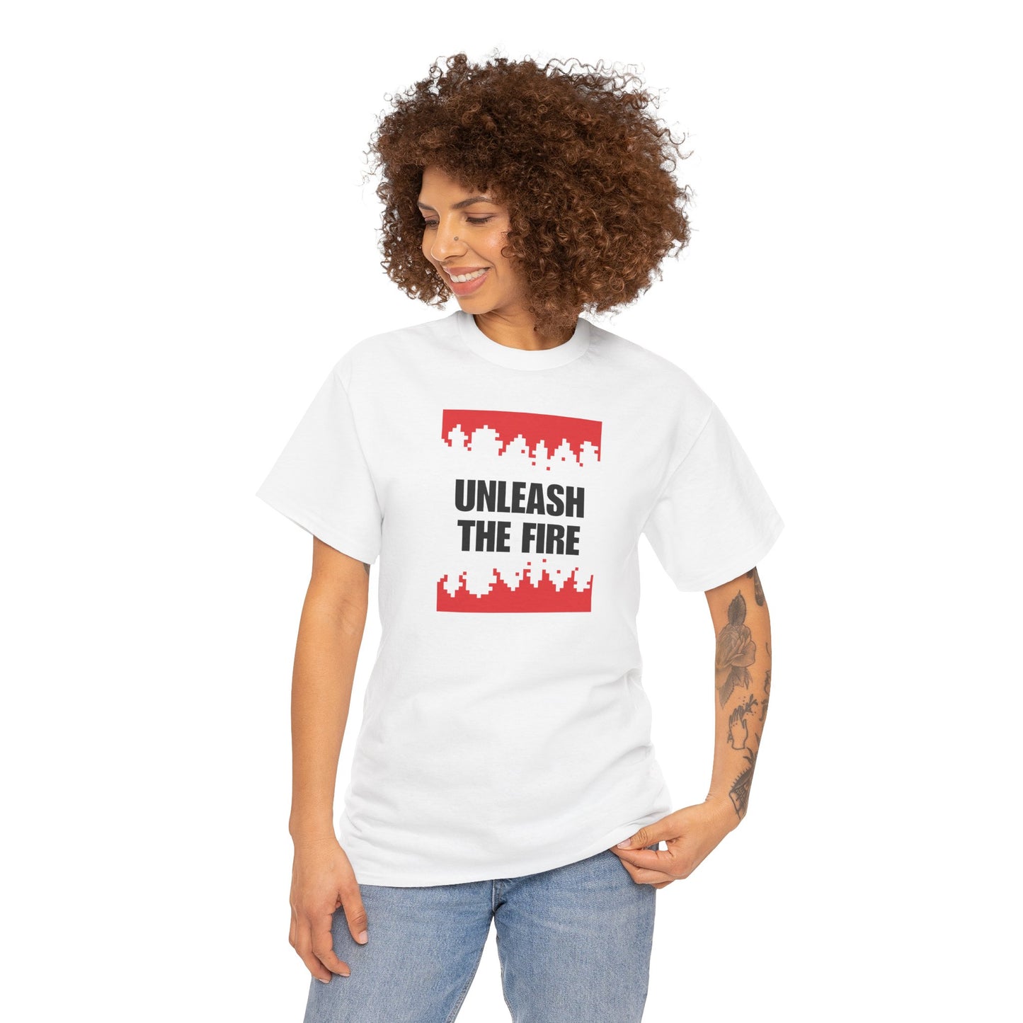 Unleash the Fire Heavy Cotton Tee