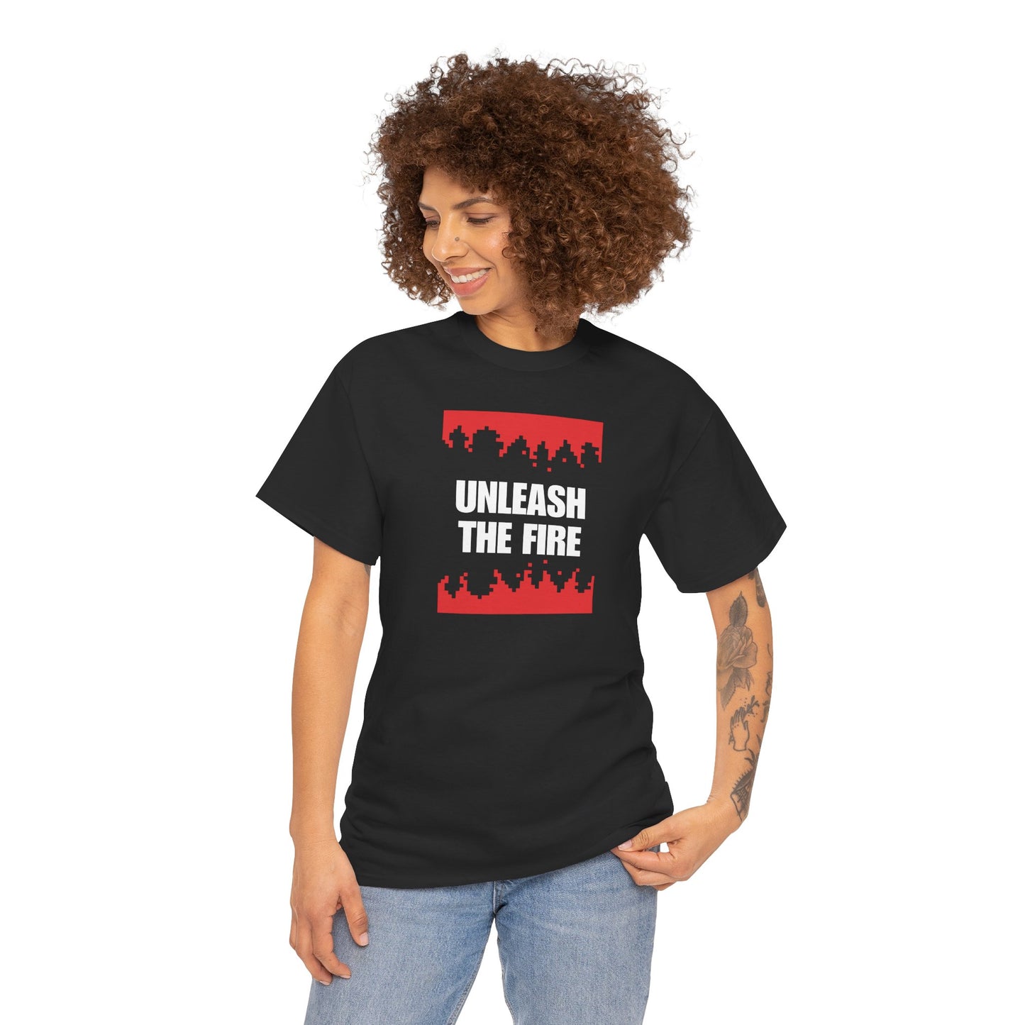 Unleash the Fire Heavy Cotton Tee
